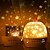 abordables Proyector de la lámpara  y proyector láser-Lámpara de proyección de estrella creativa led fantasía romántica luz nocturna giratoria altavoz bluetooth regalo de cumpleaños para niños del Día de San Valentín