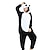 olcso Kigurumi pizsamák-Felnőttek Kigurumi pizsama Panda Állat Onesie pizsama Vicces jelmez Terylene Jelmez mert Férfi és női Farsang Allati Hálóruházat Rajzfilm