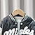 cheap Outerwear-Toddler Boys Baseball Jackets Outerwear Number Stripe Letter Long Sleeve Side Stripe Coat School Cool Daily Black Light Green Brown Fall Winter 3-7 Years