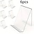 cheap Statues-4/6pcs Simple Transparent Acrylic Non Slip Bookend Desk Storage Support Bookends For Student Book Storage Organizer School Office