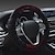cheap Steering Wheel Covers-Winter Short Plush Steering Wheel Cover Winter Warm Car Interior Set Creative Stitching Multi-Color Pattern
