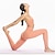 billiga Leggings-Yoga byxor Yoga Leggings Slät Till Dam Vuxna Icke-utskrift Yoga