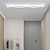 זול אורות תקרה-אור תקרה לד ניתן לעמעום 60 ס&quot;מ 80 ס&quot;מ 100 ס&quot;מ עיצוב אקריליק מתכת אורות תקרה לסלון משרד 110-240v