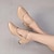 preiswerte Schuhe für Standardtanz und Modern Dance-Damen Schuhe für den lateinamerikanischen Tanz Leistung Ausbildung Absätze Kubanischer Absatz Spitze Zehe Schnürsenkel Erwachsene Khaki
