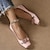 cheap Women&#039;s Flats-Women&#039;s Flats Slip-Ons Plus Size Comfort Shoes Daily Summer Bowknot Flat Heel Square Toe Elegant Fashion Casual PU Loafer Almond Pink Blue