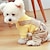 お買い得  犬用服-この愛らしいクマ柄のドッグジャンプスーツであなたのペットを快適でキュートに保ちましょう。