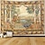 cheap Vintage Tapestries-Vintage Medieval Milles Fleurs Hanging Tapestry Wall Art Large Tapestry Mural Decor Photograph Backdrop Blanket Curtain Home Bedroom Living Room Decoration