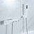 voordelige Waterval-moderne badkuip goud wit zwarte kraan met handdouche sproeier, eigentijdse wandmontage douchewand bad douche mengkranen voor badkamer hotel boerderij camper, keramische klep binnenkant