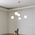 economico Modello sputnik-att nero sputnik lampadario 5 luci lampadario della metà del secolo lampada moderna industriale illuminazione a sospensione a soffitto per cucina sala da pranzo soggiorno camera da letto 110-240v
