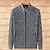 cheap Men&#039;s Cardigan Sweater-Male Sweater Cardigan Knitwear Chunky Knit Cropped Solid / Plain Color Family Gathering To-Go Clothing Apparel Fall &amp; Winter Wine Red Black M L XL