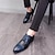 رخيصةأون أحذية أوكسفورد للرجال-رجالي أوكسفورد أحذية رسمية أحذية بولوك البس حذائك المشي عتيق مناسب للبس اليومي PU مريح دانتيل أسود وأصفر. الأبيض والأصفر أسود / أزرق ألوان متناوبة الخريف