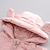 olcso Felsőruházat-Kisgyermek Lány Kapucnis kabát Tömör szín Aktív Cipzár Iskola Kabát Felsőruházat 3-7 év Tél Fehér Arcpír rózsaszín