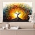cheap Botanical/Floral Prints-Plants Wall Art Canvas tree of Life Prints and Posters Plants Pictures Decorative Fabric Painting For Living Room Pictures No Frame
