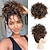 cheap Chignons-Messy Bun Hair Piece for Women 70g Elastic Drawstring Loose Wave Curly Hair Buns Hair Piece Synthetic Hair Bun Hair Extensions for Women Daily Use