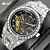 levne Mechanické hodinky-1ks luxusní automatické hodinky pánské hip hop diamantové duté mechanické pánské párty ledové voděodolné pánské hodinky
