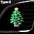 זול תליונים וקישוטים לרכב-2 יחידות אטב מטהר אוויר לרכב עץ חג המולד סנטה סטיילינג אויר בושם קליפס עיצוב פתח אוורור