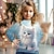 ieftine hanorace și hanorace 3d pentru fete-Fete 3D Pisica Hanorca Pullover Roz Manșon Lung Tipărire 3D Toamnă Iarnă Modă Șic Stradă Adorabil Poliester Copii 3-12 ani Stil Nautic În aer liber Casual Zilnic Fit regulat