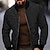 cheap Men&#039;s Jackets &amp; Coats-Men&#039;s Winter Jacket Quilted Jacket Outdoor Daily Wear Warm Pocket Fall Winter Plain Fashion Streetwear Standing Collar Regular Black Wine Blue Red &amp; White Army Green Jacket