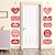 tanie Dekoracje ślubne-1 szt. Walentynki dekoracja domu dwuwiersz zasłona do drzwi na walentynki ozdobiony wiszący baner na drzwi.