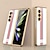 billige Samsung-etui-telefon Etui Til Samsung Galaxy Z Fold 5 Bakdeksel Støtsikker Marmor Herdet glass