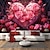 abordables Tapisseries de vacances-Saint-Valentin roses coeur suspendu tapisserie mur art grande tapisserie décor mural photographie toile de fond couverture rideau maison chambre salon décoration