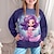 cheap Girl&#039;s 3D Sets-Girls&#039; 3D Mermaid Sweatshirt &amp; Legging Set Pink Long Sleeve 3D Print Fall Winter Active Fashion Daily Polyester Kids 3-12 Years Crew Neck Outdoor Date Vacation Regular Fit