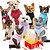 baratos Casacos-Cachorros Gatos Casacos Jaqueta Colete Moda Festa Inverno Quente Respirável Macio Lavável Confortável Natal Dia Das Bruxas Ao ar livre Casual / Diário Roupas para cães for Bichon Frise Pomerânia