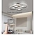 billiga Plafonder-led taklampa 4/8/12 huvud dimbar modern cirkeldesign taklampor är lämpliga för inbäddad metall akryl sputnik fyrverkerier kronblad led belysningsarmaturer i vardagsrum och sovrum 110-240v