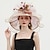 cheap Party Hats-Hats Organza Kentucky Derby Church Wedding Fancy With Flower Tulle Headpiece Headwear