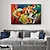cheap People Paintings-Handmade Oil Painting Canvas Wall Art Decoration Famous Figure Abstract Music Concert for Home Decor Rolled Frameless Unstretched Painting