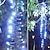 olcso LED szalagfények-1,5 m Fényfüzérek Karácsonyfa fényei 120/360/600 LED 1set Meleg fehér Fehér Több színű Ünnepi fények Meteor Zuhany Fények Szabadtéri Vízálló Esküvő 220-240 V 110-120 V