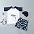 preiswerte Badebekleidung-kinderkleidung Jungen Badeanzug Karikatur Kurzarm Rundhalsausschnitt Outdoor Cool Weißer Dinosaurier Sommer Kleidung 3-7 Jahre