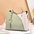 cheap Crossbody Bags-Women&#039;s Handbag Crossbody Bag Shoulder Bag PU Leather Office Shopping Daily Pendant Tassel Zipper Adjustable Solid Color Color Block Black / Red White / Green Wine red and white