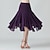 voordelige Oefen Kleding-Ballroomdansen Rokken Plooien Pure Kleur Gesplitst Dames Prestatie Opleiding Hoog Polyester