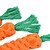 economico Giocattoli per cani-giocattolo per cani set di giocattoli in corda di cotone carote lavorate a maglia per animali domestici digrignamento dei denti per animali domestici pulizia dei denti carote in corda resistente al