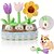 levne Hračky pro psy-interaktivní hračka na krmivo pro domácí mazlíčky - plyšová hračka s pískacím puzzle s květinami pro psy zahání nudu a podporuje duševní stimulaci