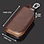 cheap Car Organizers-Premium Genuine Leather Remote Car Key Case - Key Fob Protector and Keychain Holder with Zipper Bag for Car Accessories