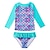 cheap Swimwear-Kids Girls&#039; Swimsuit School Solid Color Adorable Bathing Suits 7-13 Years Summer
