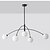economico Modello sputnik-att nero sputnik lampadario 5 luci lampadario della metà del secolo lampada moderna industriale illuminazione a sospensione a soffitto per cucina sala da pranzo soggiorno camera da letto 110-240v