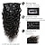 cheap Clip in Hair Extensions-Fashion 20Inch Water Wavy Clip Ins Human Hair Extensions Romance Bouncy Curly Natural Wave Hair Clip Ins 100 Gram for Africa America Black Women