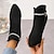 cheap Ankle Boots-Women&#039;s Boots Suede Shoes Heel Boots Outdoor Daily Solid Color Booties Ankle Boots Winter Sparkling Glitter Stiletto Heel Pointed Toe Elegant Plush Casual Faux Suede Loafer Black
