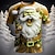 Χαμηλού Κόστους Ανδρικά 3D T-shirts-Γραφική Άγιος Βασίλης Καθημερινά Υψηλής Ποιότητας Ρετρό / Βίντατζ Ανδρικά 3D εκτύπωση Μπλουζάκι Υπαίθρια Αθλήματα Αργίες Εξόδου Χριστούγεννα Κοντομάνικη μπλούζα Βαθύ μωβ Κίτρινο Πράσινο Ανοικτό