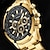Недорогие Кварцевые часы-Роскошные мужские часы 2 в 1 с браслетом, модные повседневные военные кварцевые спортивные стальные наручные часы, мужские часы в подарок