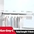 billige Håndklædestænger-håndklædestang badeværelseshylde lufter justerbar længde foldbar udtrækkelig kabel moderne moderne aluminium 1 stk - badeværelse vægmonteret