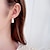 olcso Fülbevalók-Női Cirkonium Francia kapcsos fülbevalók Ékszerek Klasszikus Lógó Értékes Stílusos Egyszerű Fülbevaló Ékszerek Arany Kompatibilitás Ajándék Fesztivál 1 pár