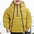 זול מעילים-ילדים בנים למטה מעיל קפוצ&#039;ון הלבשה עליונה צבע אחיד שרוול ארוך רוכסן מעיל בָּחוּץ מקסים יומי שחור צהוב אביב סתיו 7-13 שנים