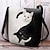 cheap Graphic Print Bags-Women&#039;s Crossbody Bag Shoulder Bag Fluffy Bag Polyester Outdoor Daily Holiday Print Large Capacity Lightweight Durable Cat White Blue Orange