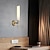 billiga LED-väggbelysning-vägglampetter i marmor för sovrum 18,8&quot; antik mässing inomhus lång linjär vägglampa bar 2-lamps badrum sminklampa armatur för sängen vardagsrum hall veranda hotell 110-240v