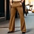 abordables Pantalons habillés-Homme pantalon de costume Pantalon évasé Pantalon Pantalon de costume Poche Plein Confort Respirable Extérieur du quotidien Sortie Mode Décontractées Blanche Kaki