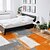 baratos tapetes para sala e quarto-Mandala boêmio laranja tapete de área antiderrapante tapete cabeceira sala quarto interior ao ar livre